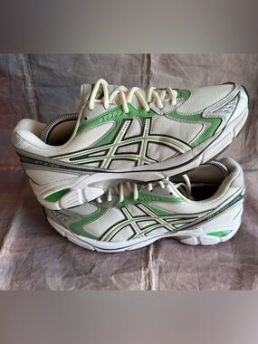 Asics GT-2160 White/Sail/Green/Silver sz11